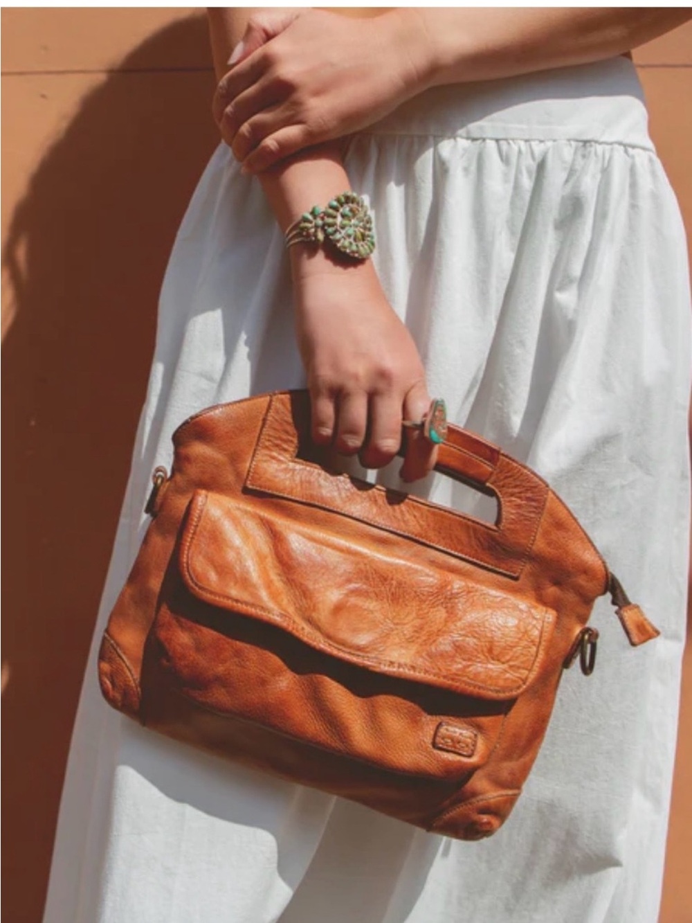 Bed Stu BEDISTU Bag Greenway Crossbody Handbag in Tan Rustic
